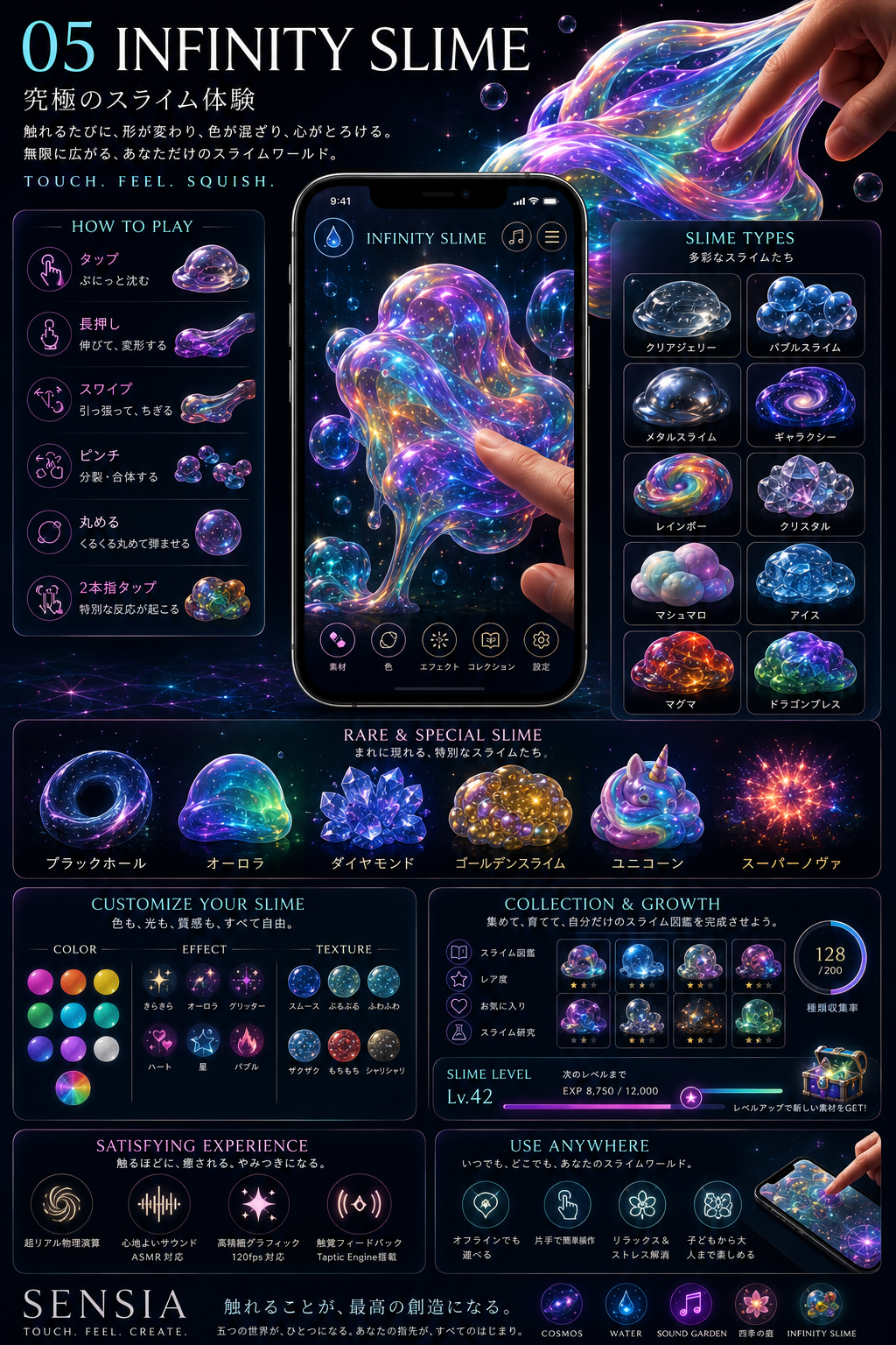 INFINITY SLIMEの虹色スライム